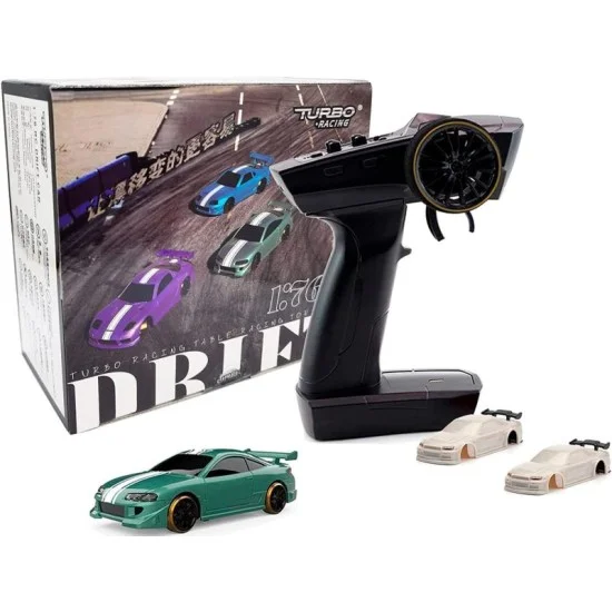 Turbo Racing 1/76 Drift Rc Car With Gyro Radio Full